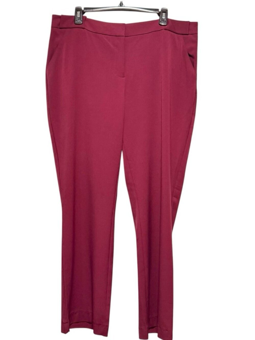 Maurices Burgundy Size 16 Stretchy Straight Leg Dress Pants Trousers